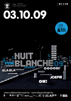 Affiche Nuit Blanche 2009
